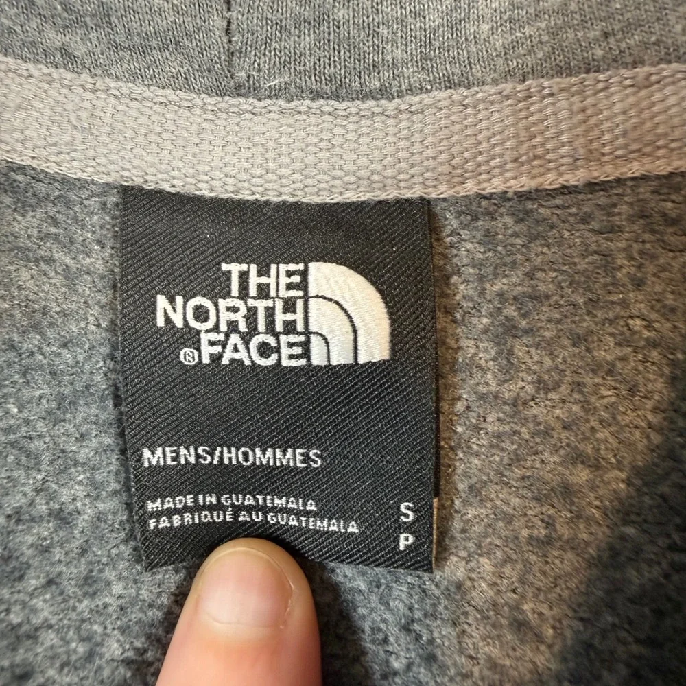The North Face Hoodie Mens Small‎ Gray Never Stop Exploring Graphic Pullover